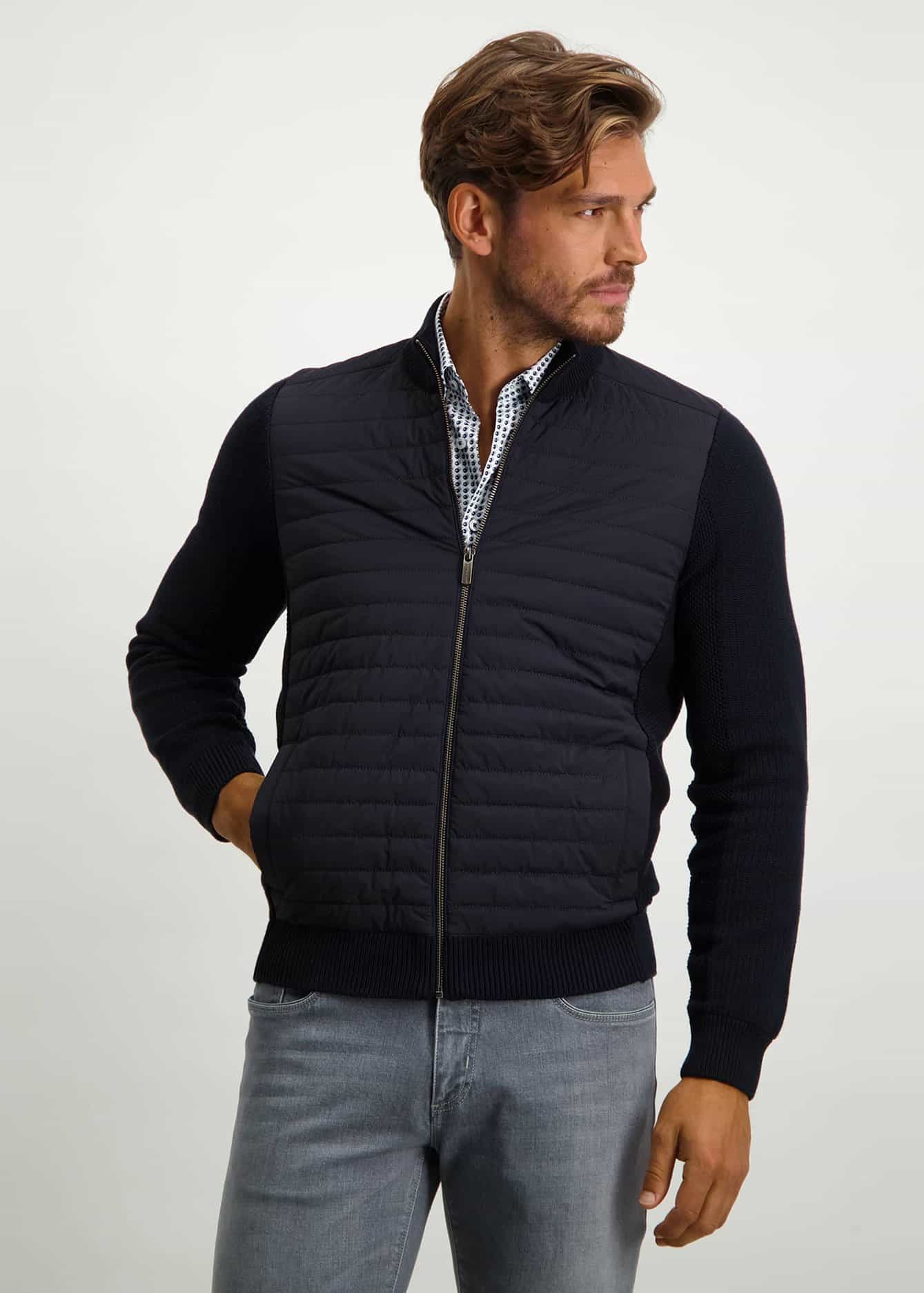 State Of Art Vest Gebreid Rits - Afbeelding 2
