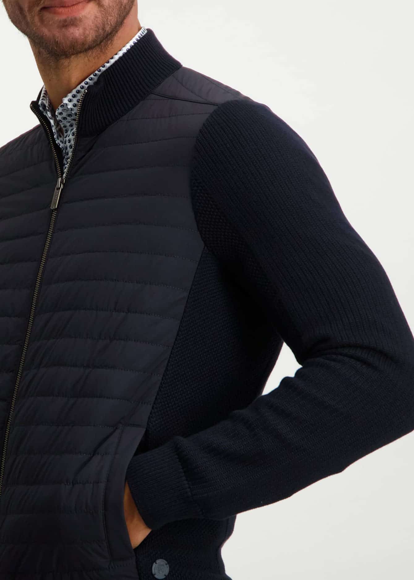 State Of Art Vest Gebreid Rits - Afbeelding 4