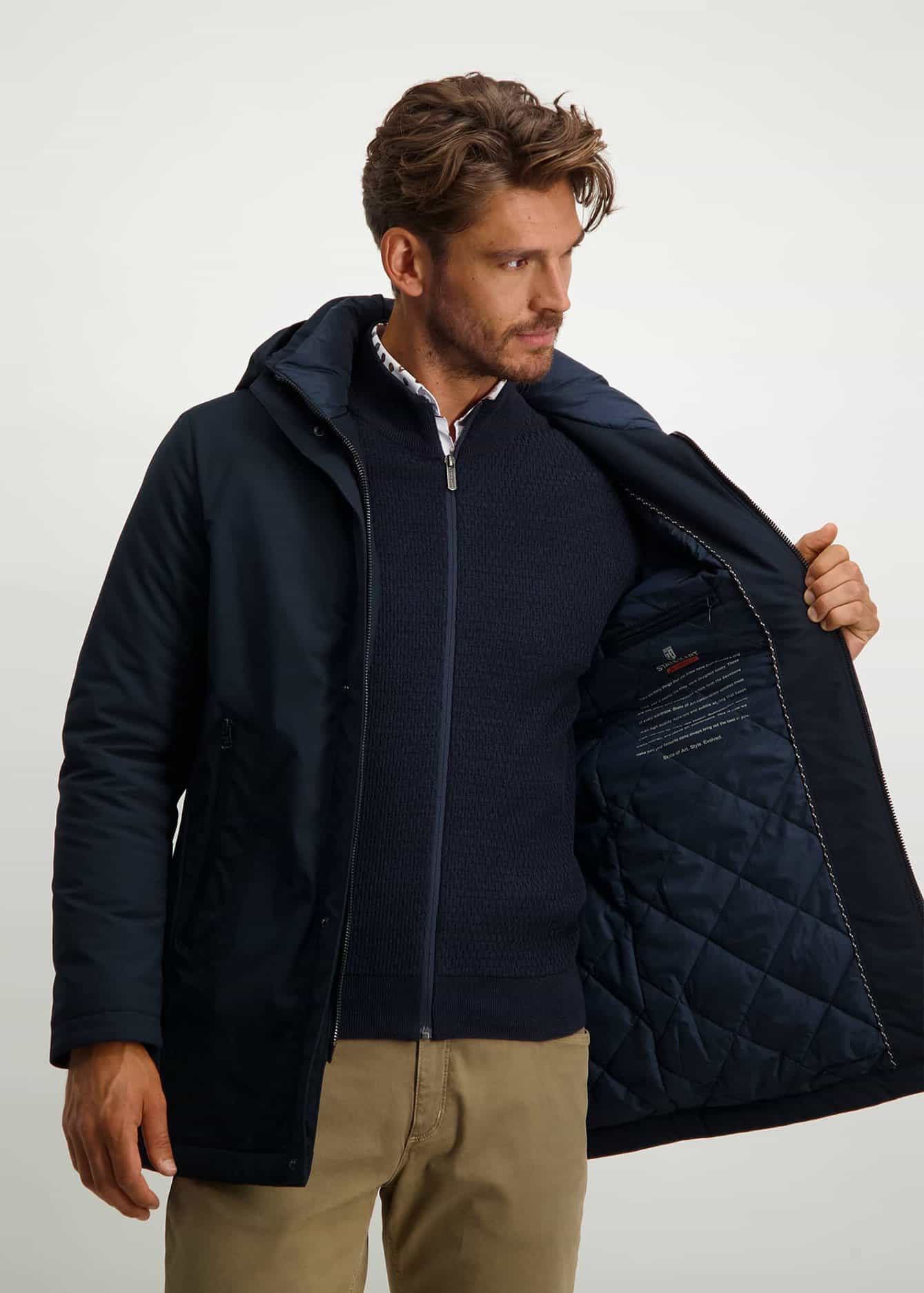 State Of Art Winterjas Blauw - Afbeelding 5