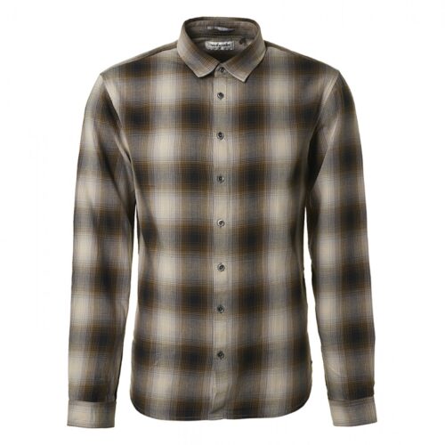 No Excess Geruit overhemd Ecru