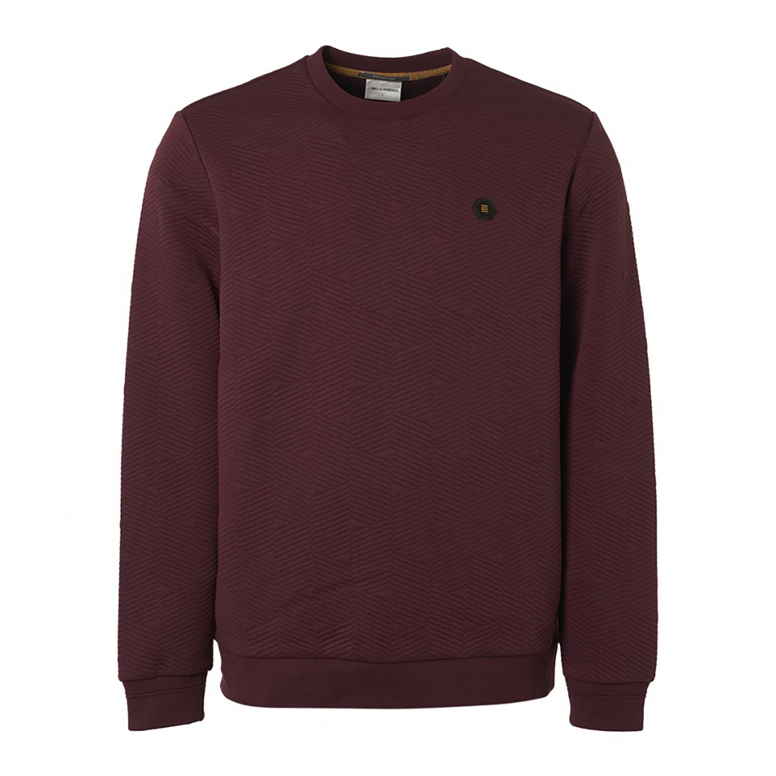 No Excess Sweater Rood Effen