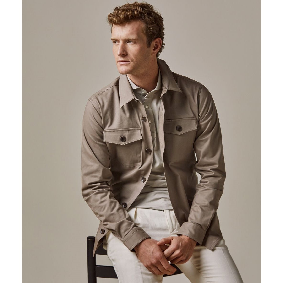 Profuomo Overshirt Taupe