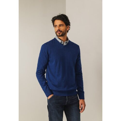 State Of Art Trui V hals Blauw