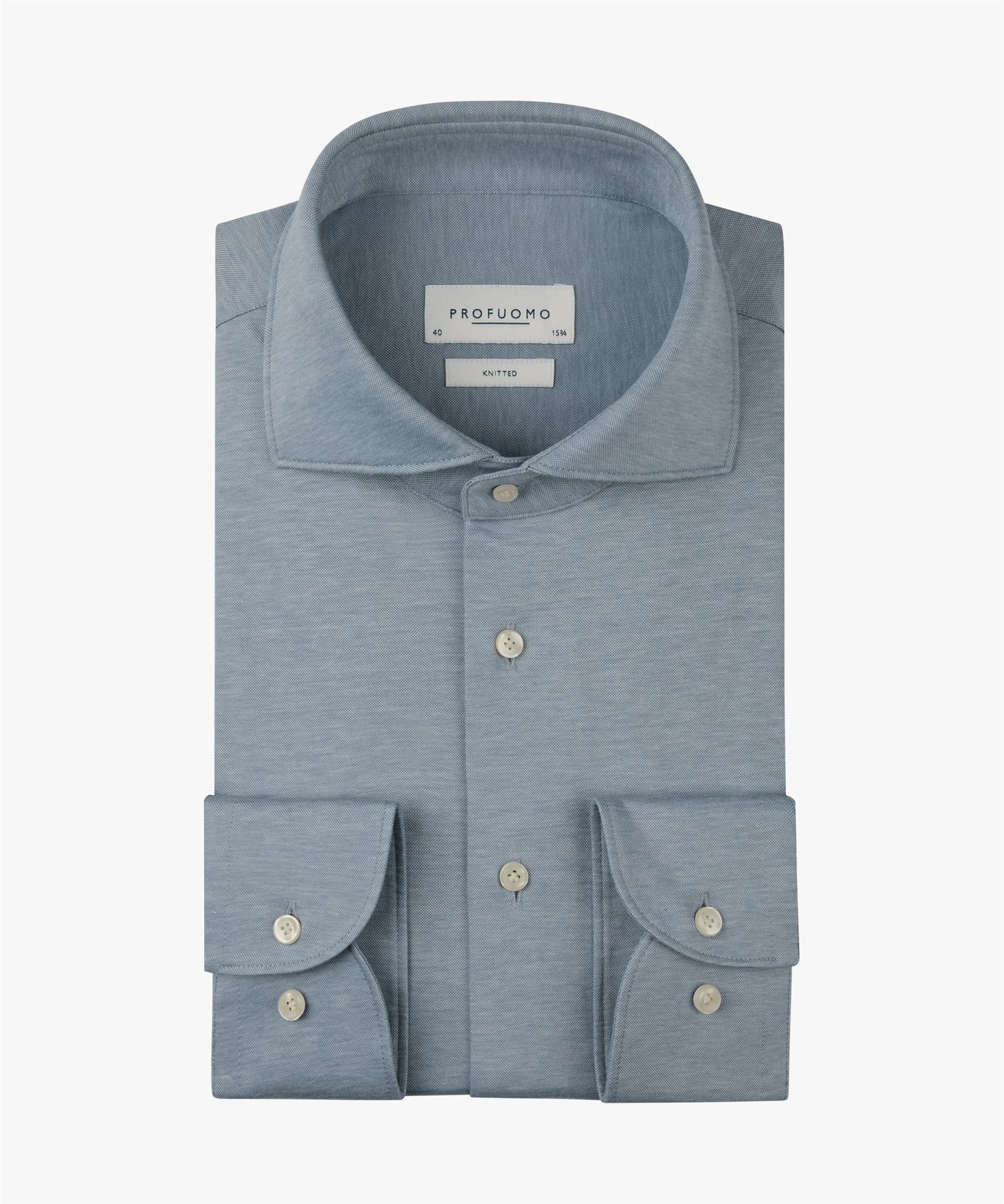 Profuomo Shirt Knit Blauw - Afbeelding 2