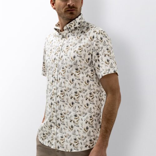 State Of Art Shirt Print Blauw