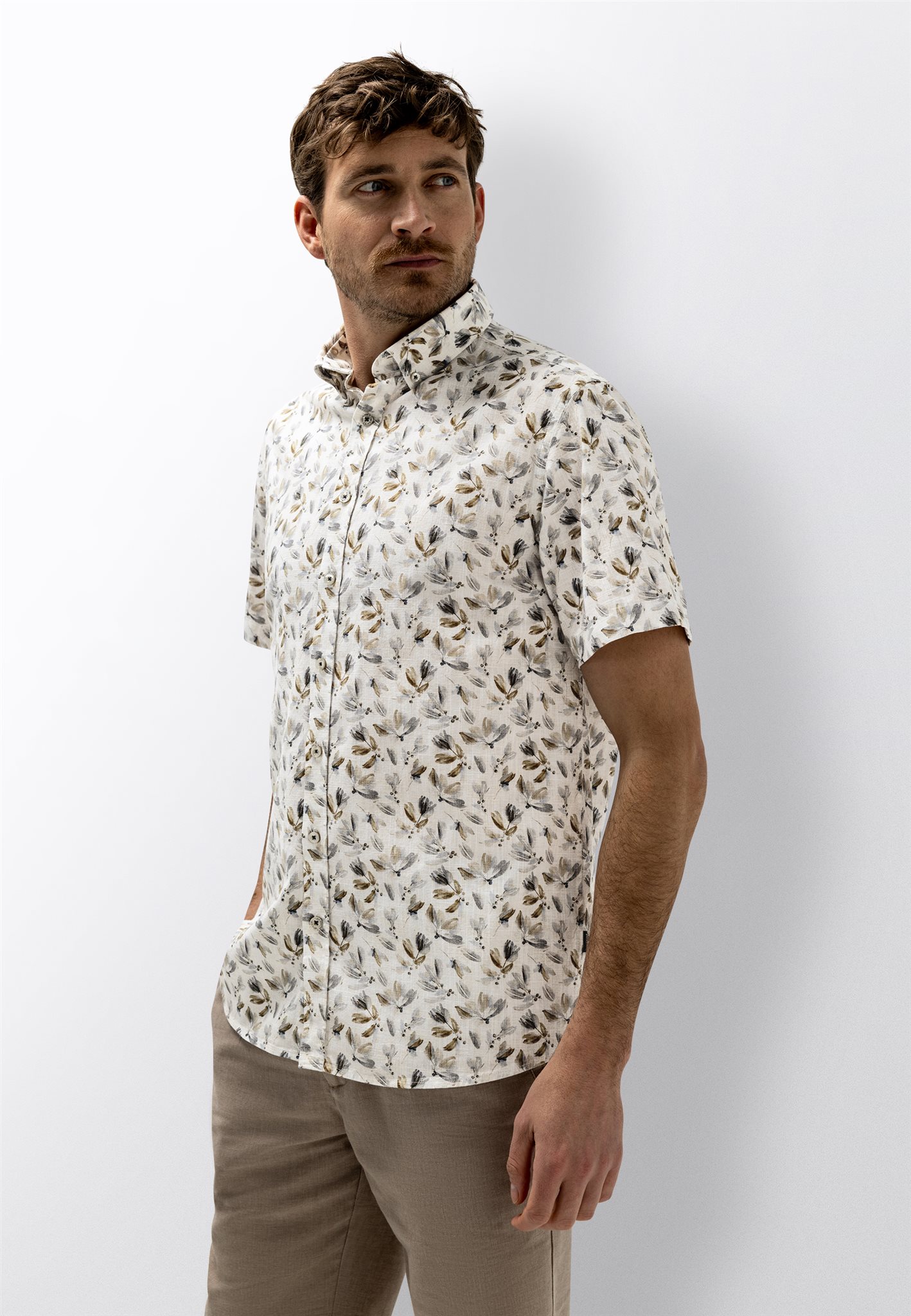 State Of Art Shirt Print Blauw